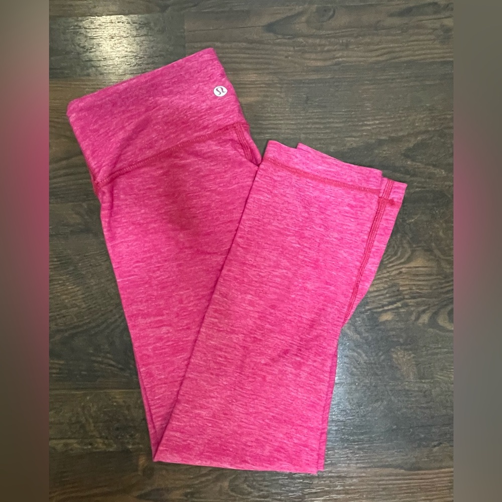 Lululemon Crop Pink Leggings Sz 4